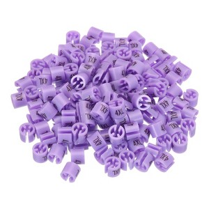 Unique Bargains Clothes Color Coding Reusable Easy to Use Hanger Markers 160 Pcs - 1 of 4