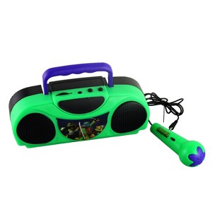 Teenage Mutant Ninja Turtles Portable Radio Karaoke Kit With Microphone - 1 of 4