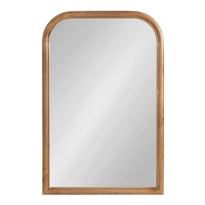Rustic Brown Arched Full Length Wooden Wall Mirror