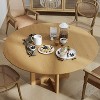 46 inch Round Black Rattan Dining Table for 4-6 People Suitable for Dining Room and Living Room - 4 of 4
