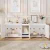 Acekool Dual Cat Litter Cabinet - Hidden Washroom with Storage - 2 of 4