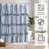 BAGOKIE 72"x72" Waterfall Ruffle Shower Curtain, Pack of 1 - 2 of 4