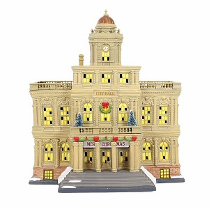 Department 56 Villages 11.0 Inch City Hall Christmas In The City Village Buildings - 1 of 3