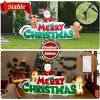 GOTGELIF 9.5FT Inflatable Merry Christmas Sign with LED Lights Outdoor Holiday Decoration - 3 of 4
