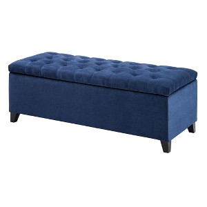 NicBex Modern 49" Storage Bench Upholstered Accent Stools with Button Tufted for Bedroom and Entryway - 1 of 4