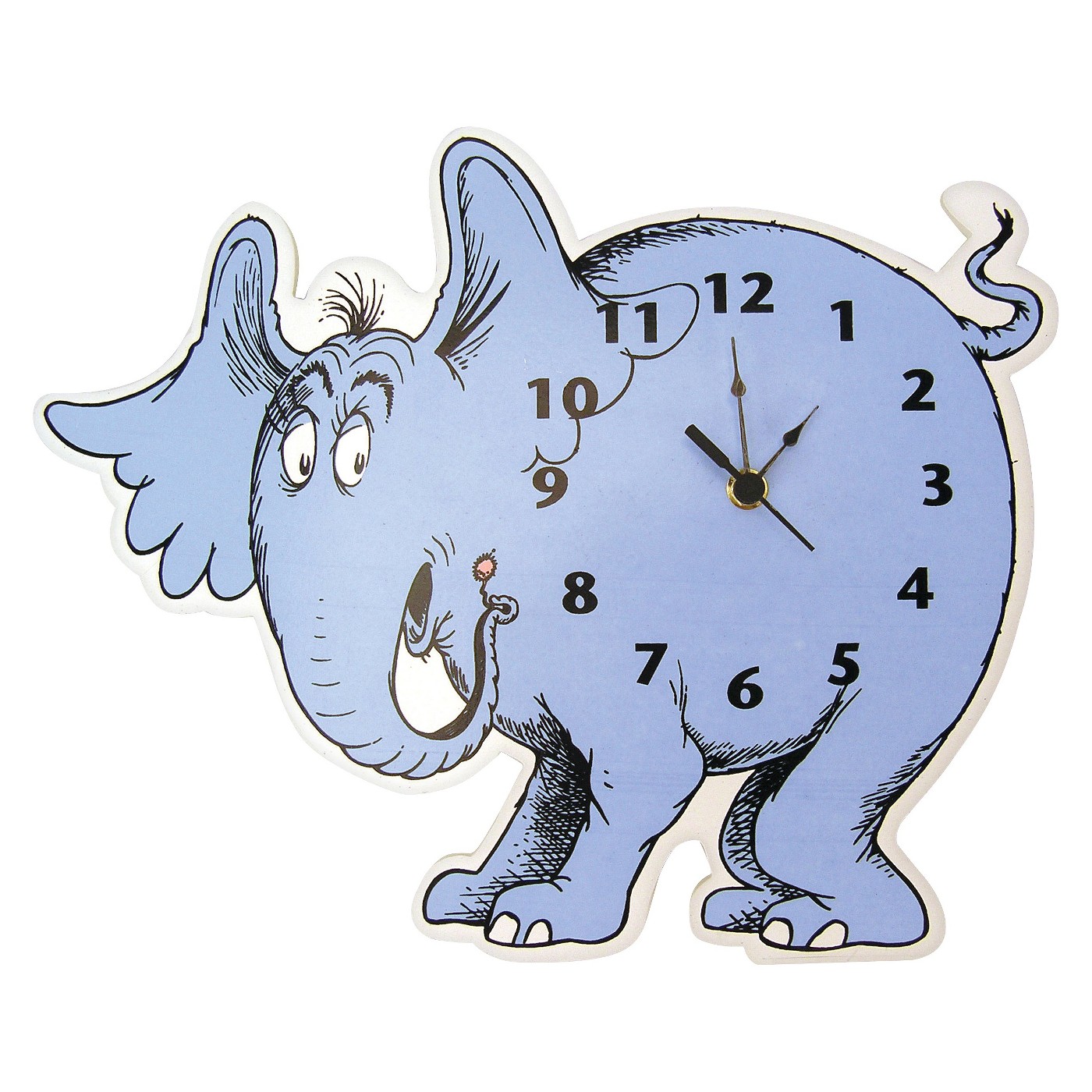 Dr. Seuss Horton hears a who wall clock - blue by trend lab