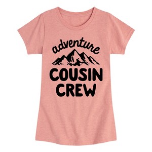 Girls' - Instant Message - Adventure Cousin Crew Fitted Short Sleeve Graphic T-Shirt - 1 of 4