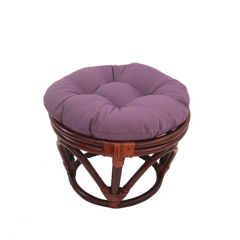 Round papasan footstool cushion new arrivals