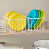 Farmlyn Creek 2 Pack White Food Container Lid Organizer for Kitchen, 3 Compartment Bin for Cabinet Shelves, Drawers, 10 x 8 x 3.7 In - 2 of 4