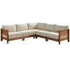 Alaterre Furniture Barton Outdoor Weather Resistant Sectional with Cushions - 2 of 4