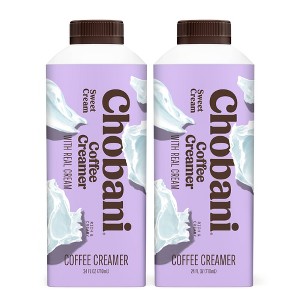 Chobani 2ct/24 fl oz Each Sweet Cream Coffee Creamer - 1 of 4