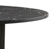 CENGHU Wood Round Dining Table for 4, Modern Farmhouse Kitchen Table, End Table with Wood Strip Base for Kitchen, Living Room, Dining Room - 3 of 4
