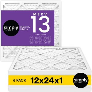 Simply Air Filter, MERV 13, 6 Pack, Furnace Air Filter for HVAC - 1 of 1