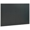 vidaXL Room Divider Freestanding Privacy Screen for Room Separation Steel - Anthracite 94.5" x 70.9" - 3 of 4