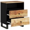 vidaXL Bedside Cabinet 19.7 in.x13 in.x24.4 in. Solid Wood Mango&Engineered Wood - 4 of 4