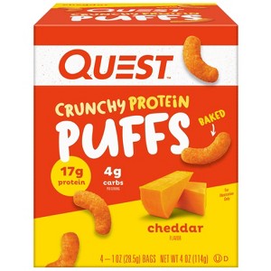 Quest Nutrition Crunchy Protein Puffs - Cheddar - 1 of 4