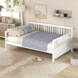 Streamdale Full Size Daybed with Support Legs White - 1 of 4