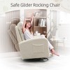 NicBex Corduroy Fabric Glider Rocking Chair,Upholstered Swivel Recliner Chairs with High Backrest,Cozy Rocking Chair,Nursing Chair for Bedroom - 4 of 4