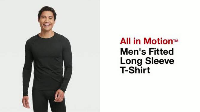 Men&#39;s Fitted Long Sleeve T-Shirt - All In Motion&#8482;, 2 of 5, play video