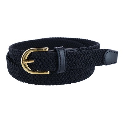 CTM® Women's 2 Inch Wide Adjustable Braided Belt