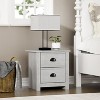 Galano Geodarno 2-Drawer Nightstand with Storage – Dusty Grey Oak - 2 of 4