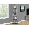 Monarch Specialties Bookshelf Bookcase Etagere Corner 5 Tier 72InchH Office Bedroom Laminate Grey Contemporary Modern - image 2 of 4