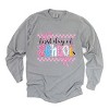 Simply Sage Market First Day Of School Checker Border Garment Dyed Long Sleeve - 2 of 4