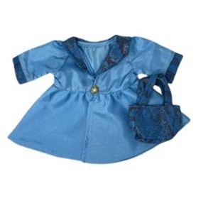 Doll Clothes Supestore Blue Spring Coat With Purse Fits 18 Inch Girl Dolls Like American Girl Our Generation My LIfe Dolls - 1 of 4