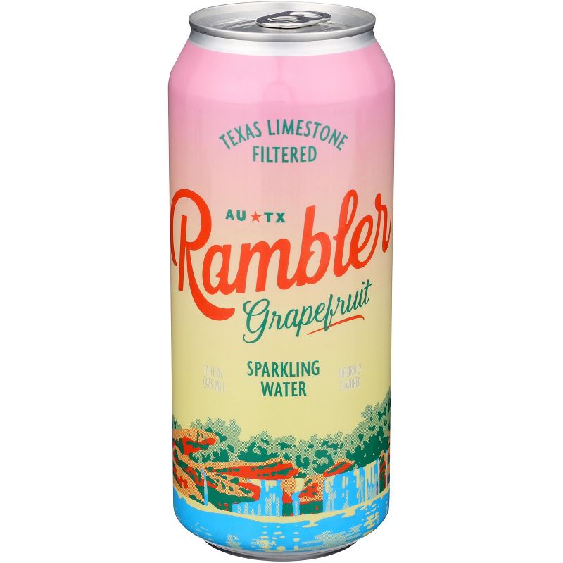 Rambler Sparkling Water Grapefruit - Pack of 12 - 16 fl oz, 1 of 2