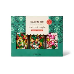 Festive and Bright Holiday Sprinkles - 3pk - Favorite Day™