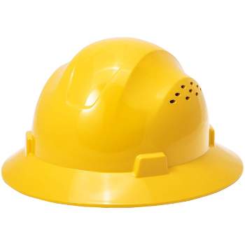 Noa Store Full Brim Hard Hat Work Safety Helmet - Yellow