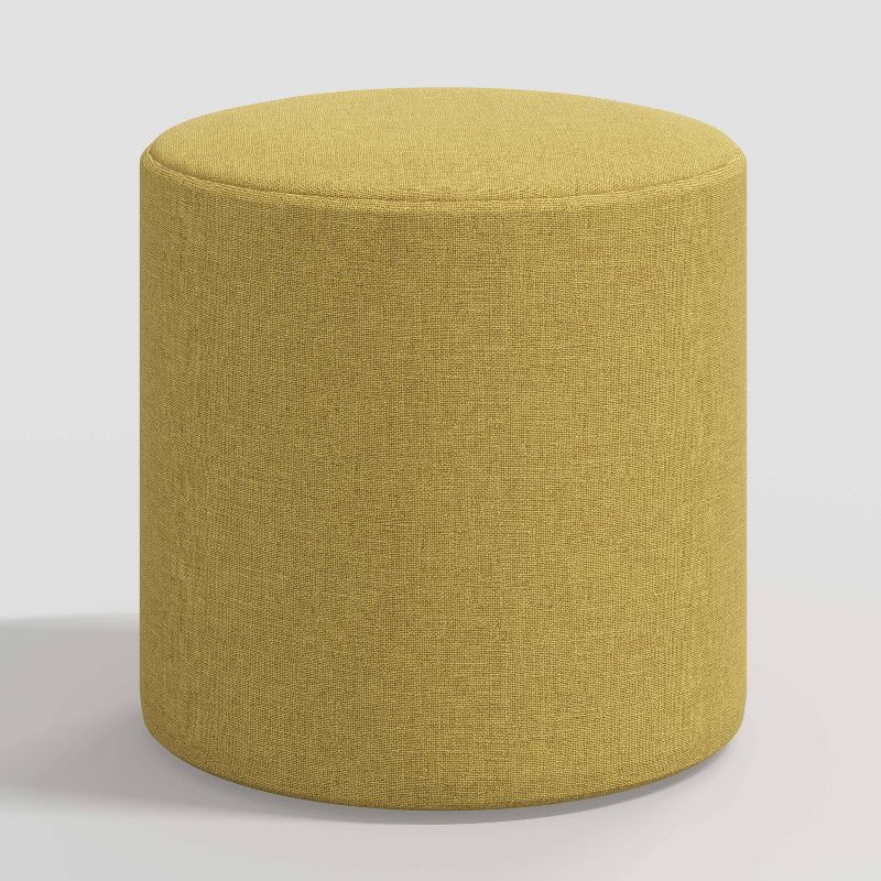 Round Thalia Ottoman in Textured Linen - Threshold™, 2 of 5