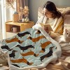 Boersma Dachshund Throw Blanket - Ultra Soft Dog Lover's Gift, Cozy Fleece for Couch, 50x60 Inches - 3 of 4