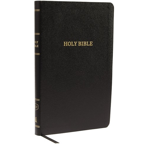 Kjv, Thinline Reference Bible, Bonded Leather, Black, Red Letter ...