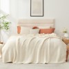 Snuggle Sac Reversible Waffle Knit Throw Blanket Cozy Microfiber Throw - 4 of 4