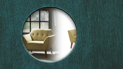 Tan Button Tufted Swivel Accent Chair with Wood Legs