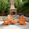 WestinTrends Malibu 5-Piece HDPE Folding Adirondack Chair Outdoor Patio Conversation Set - 2 of 4