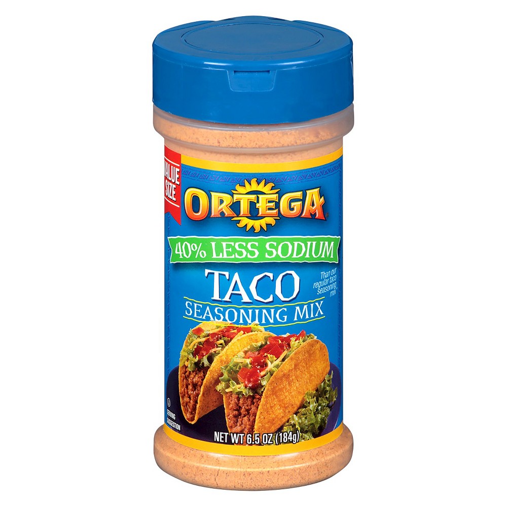 UPC 041501030202 product image for Ortega Less Sodium Taco Seasoning Mix 6.5 oz | upcitemdb.com