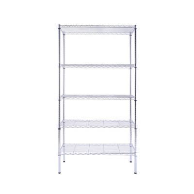 AndMakers 5 Tiers Steel Adjustable Household Shelving Unit (23.6 in. W x 63 in. H x 13.7 in. D)