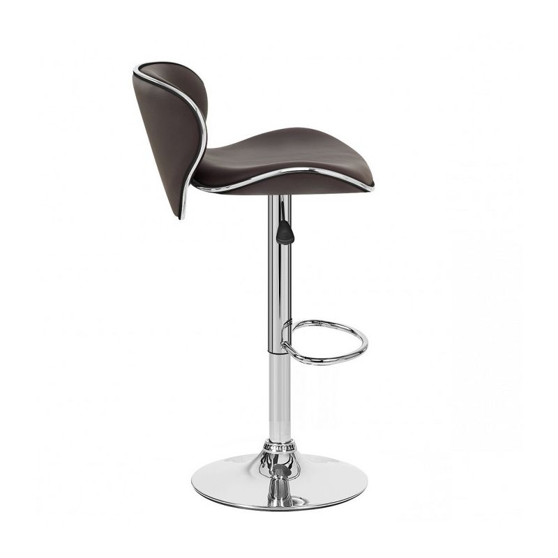 Modern Home Kappa Contemporary Adjustable Height Counter/Bar Stool, 2 of 5