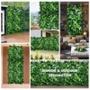 Gulches Boxwood Panels, Grass Wall 20"*20"(20pcs), Plant Wall, Grass Backdrop Wall, Privacy Screen,Sun Protected Green Wall Decor for Outdoor - 2 of 4