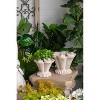 Okak Sand and Cement Conch Shell Planter with Textured, Flower Pots for Indoor Outdoor Decorative Plants - 4 of 4