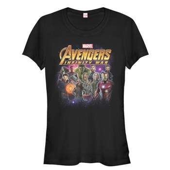 Juniors Womens Marvel Avengers: Infinity War Character Shot T-Shirt