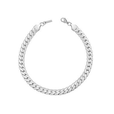Pompeii3 Jean 8mm Anklet Silver Plated 10" Length