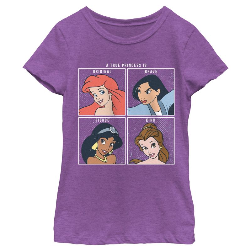 Girl's Disney A True Princess Is Original T-Shirt, 1 of 5