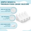 Aoibox Silicone Shower Soap Dish with Drainage, Bar Soap Holder & Saver, Self-Draining to Keep Bar Soap Organized and Clean, White - 3 of 4
