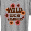 Women's - Instant Message - Wild Like My Grandkids Short Sleeve Graphic T-Shirt - 2 of 4