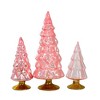 Cody Foster 7.0 Inch Small Pink Hue Trees Valentines Day Christmas Tree Sculptures - 2 of 3