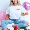 Simply Sage Market Women's Embroidered Babe Heart Mini Short Sleeve Garment Dyed Tee - 2 of 4