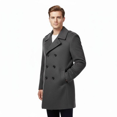 Isaac Mizrahi Boy's CT1013 Single Breasted Wool Overcoat